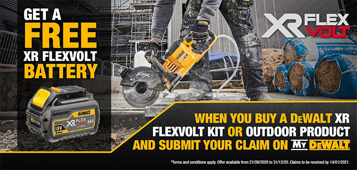 Get a FREE Flexvolt Battery - Click to redeem